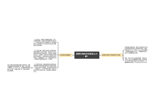 股票交易的印花税怎么计算？