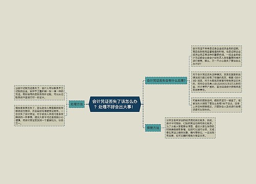 会计凭证丢失了该怎么办？处理不好会出大事！