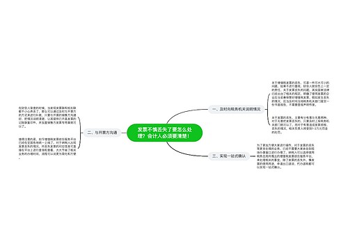 发票不慎丢失了要怎么处理？会计人必须要清楚！