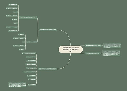 纳税调整增加额主要包括哪些内容？会计分录怎么做？