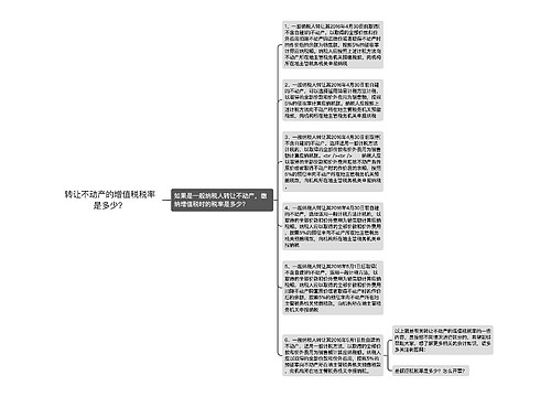 转让不动产的增值税税率是多少？