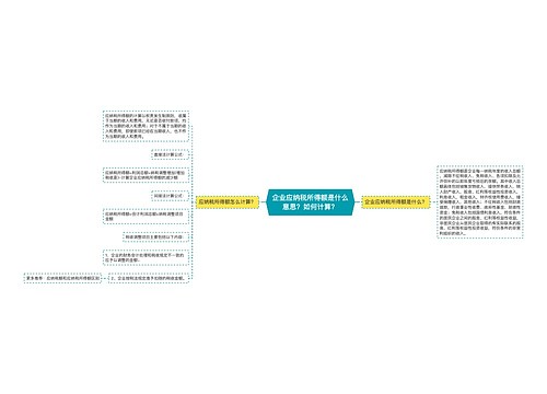 企业应纳税所得额是什么意思？如何计算？