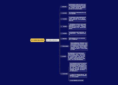 会计核算的基本原则