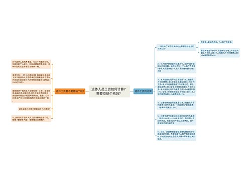 退休人员工资如何计算？需要交纳个税吗？