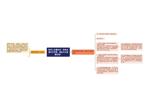 财务人必看知识：劳务派遣代开专票，是否可以差额征收？