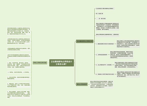 企业缴纳耕地占用税会计分录怎么做？