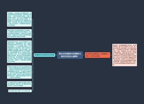 股东未实缴资本但要转让股权应该怎么缴税？