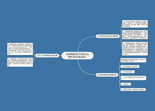 在疫情期间辽宁省怎么办理常见的涉税业务？