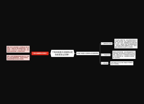 个税申报显示无税种认定信息是怎么回事？