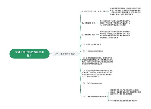 个体工商户怎么做税务申报？