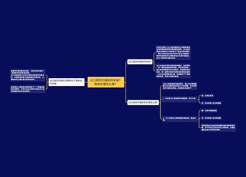 出口视同内销如何申报？账务处理怎么做？