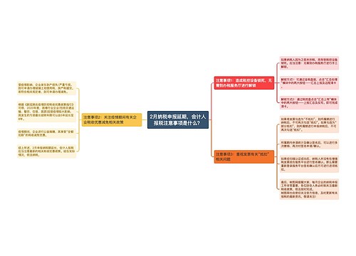 2月纳税申报延期，会计人报税注意事项是什么？