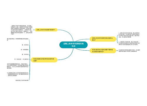 总账上的本年利润相关知识点