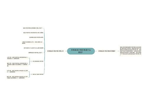 关税组成计税价格是什么意思？