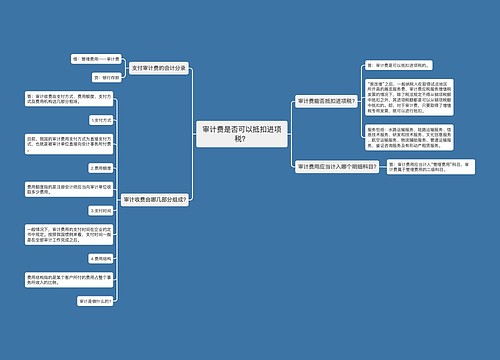审计费是否可以抵扣进项税？