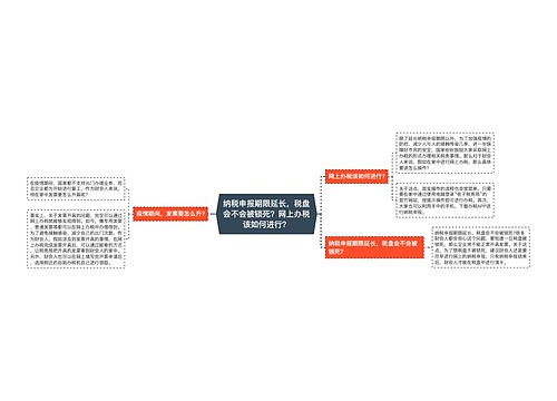 纳税申报期限延长，税盘会不会被锁死？网上办税该如何进行？