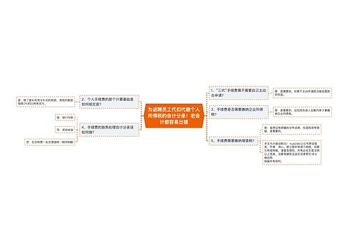 为返聘员工代扣代缴个人所得税的会计分录！老会计都容易出错