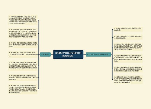 增值税专票以外的发票可以抵扣吗？