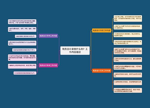 税务会计是做什么的？工作内容描述