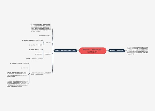 缴纳的个人所得税的会计分录怎么写？思维导图