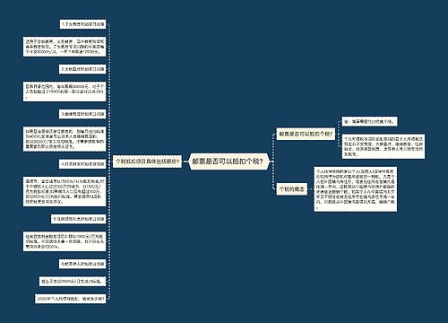 邮票是否可以抵扣个税？