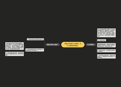 损益分析是什么意思？为什么要结转损益？