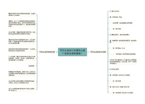 节日礼品会计处理怎么做？税务处理有哪些？