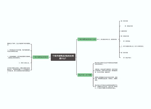 个税手续费返还账务处理是什么？