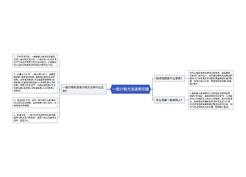 一般计税方法适用范围