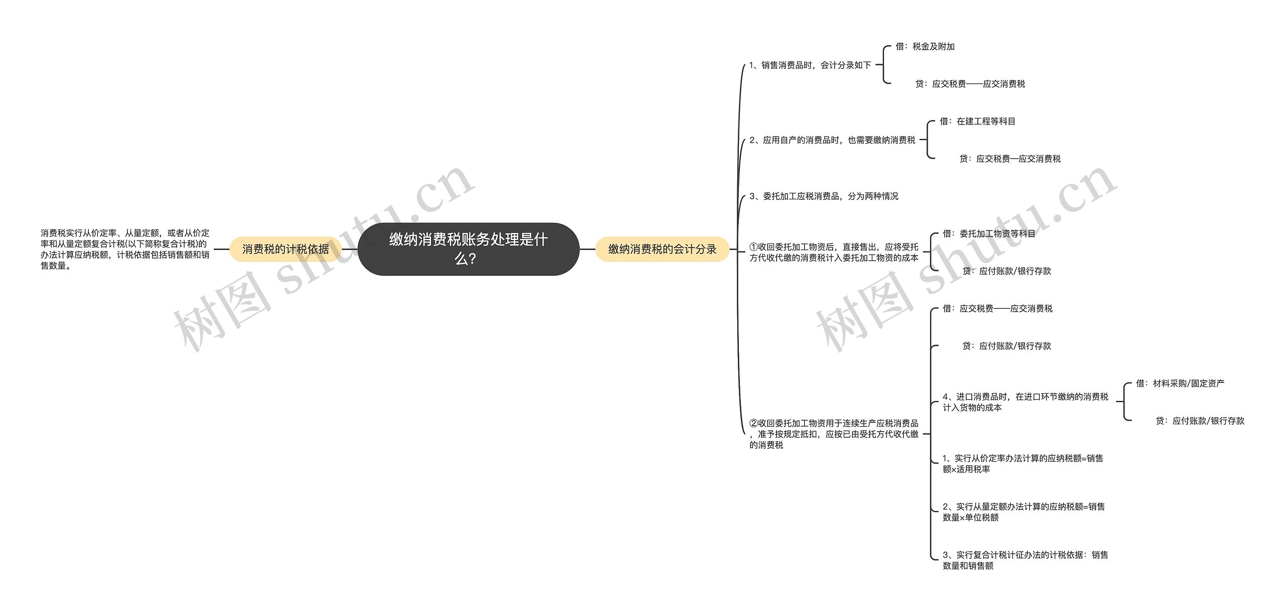 缴纳消费税账务处理是什么？