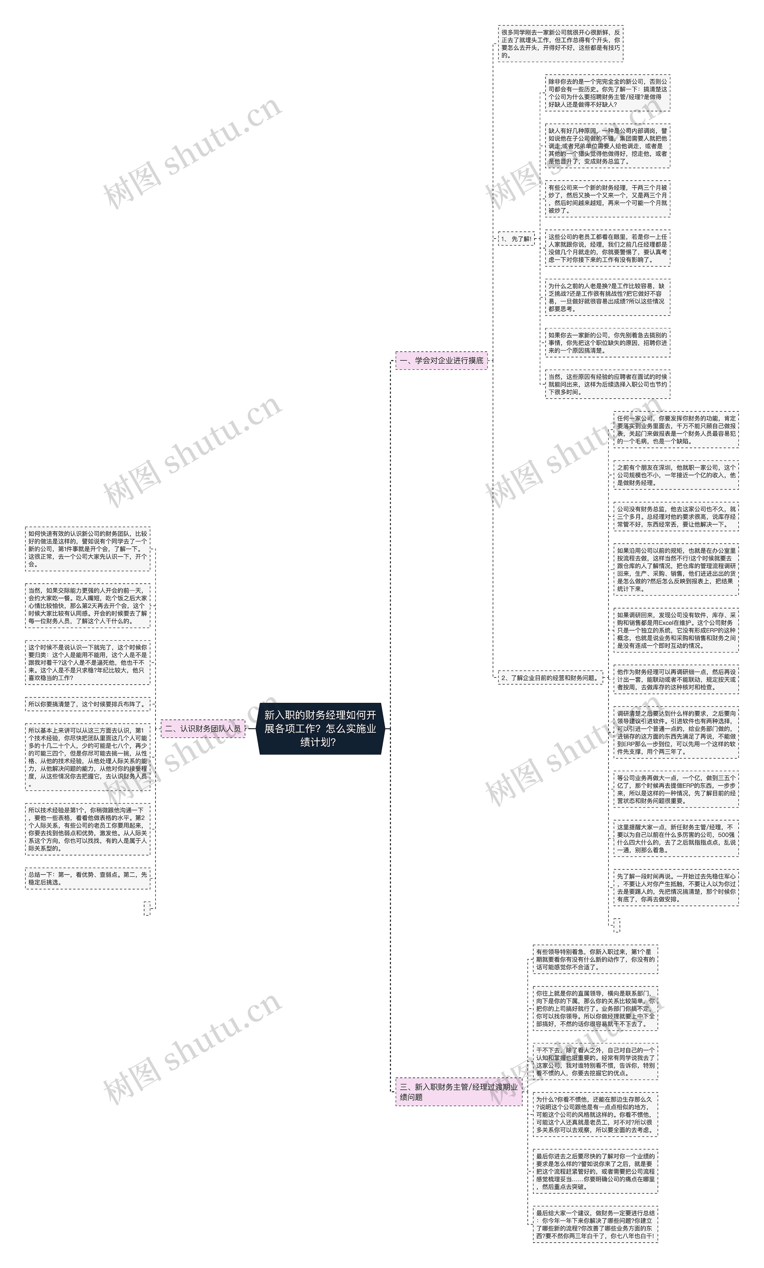 新入职的财务经理如何开展各项工作？怎么实施业绩计划？