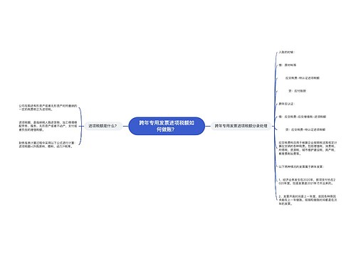 跨年专用发票进项税额如何做账？