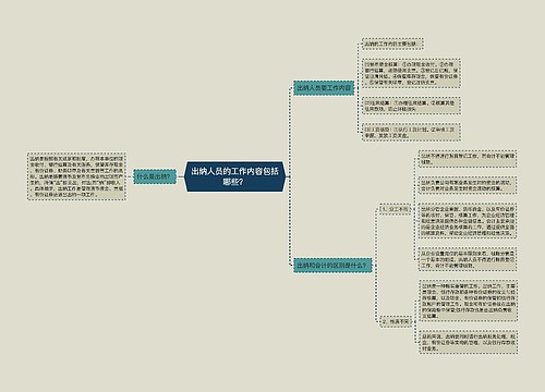 出纳人员的工作内容包括哪些？