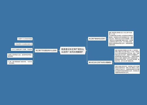 税务登记非正常户是怎么认定的？如何办理解除？