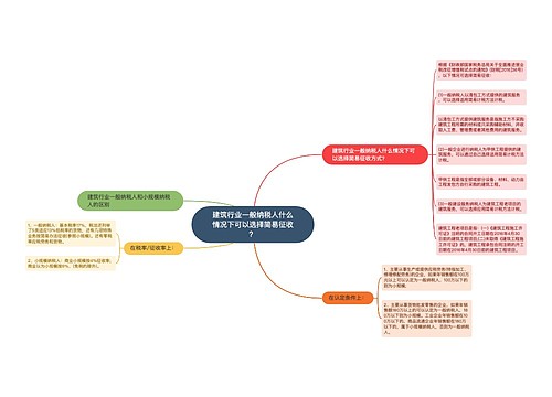 建筑行业一般纳税人什么情况下可以选择简易征收？