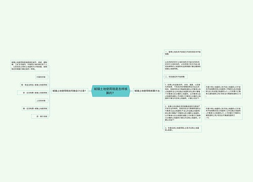城镇土地使用税是怎样核算的？