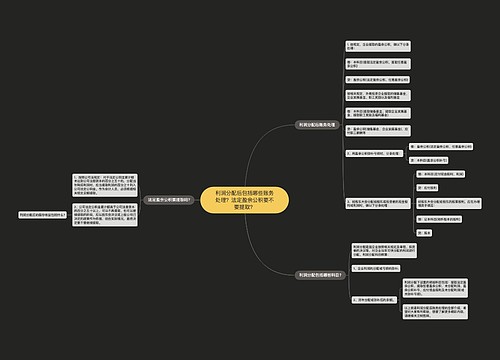 利润分配后包括哪些账务处理？法定盈余公积要不要提取？