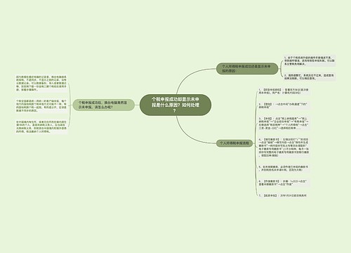 个税申报成功却显示未申报是什么原因？如何处理？
