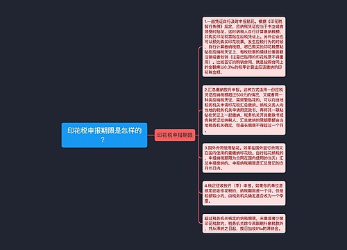 印花税申报期限是怎样的？