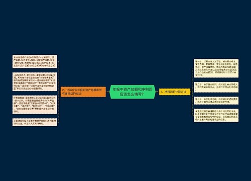 年报中资产总额和净利润应该怎么填写？