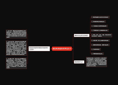 基础电信服务税率是多少