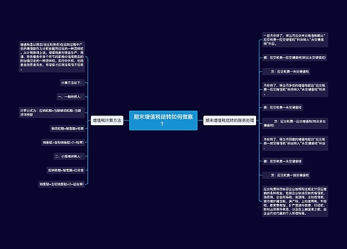 期末增值税结转如何做账？