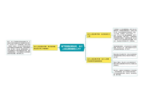 春节假期延期结束，会计上班后要做哪些工作？