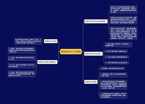 税务会计的工作内容