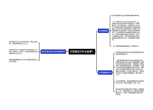 印花税实行什么税率？