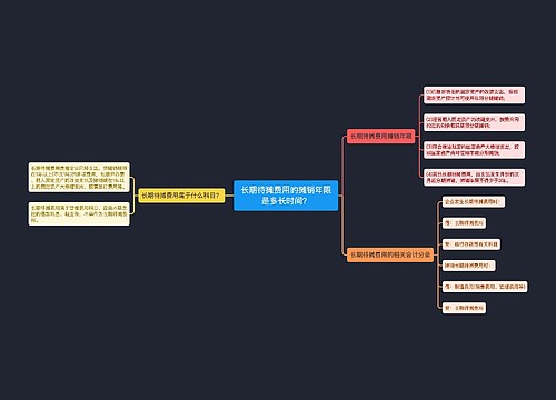 长期待摊费用的摊销年限是多长时间？