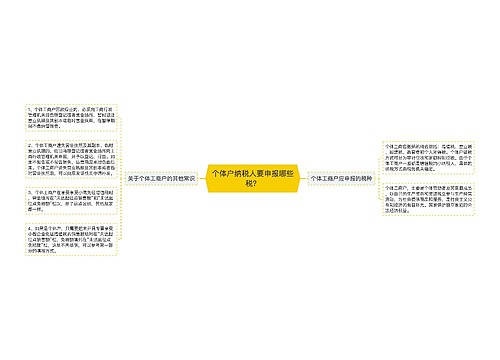 个体户纳税人要申报哪些税？