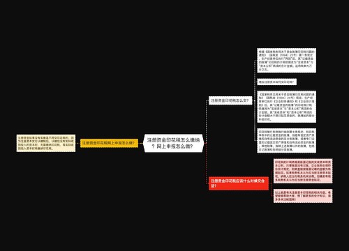 注册资金印花税怎么缴纳？网上申报怎么做？