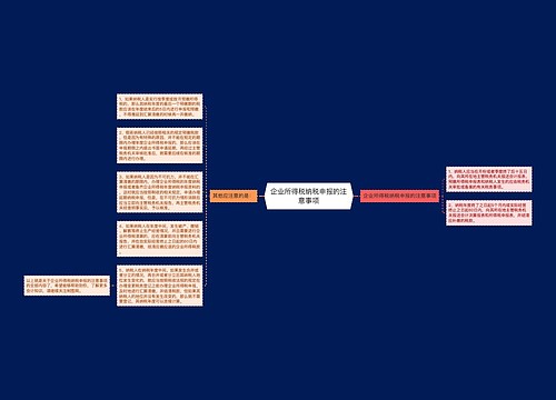 企业所得税纳税申报的注意事项