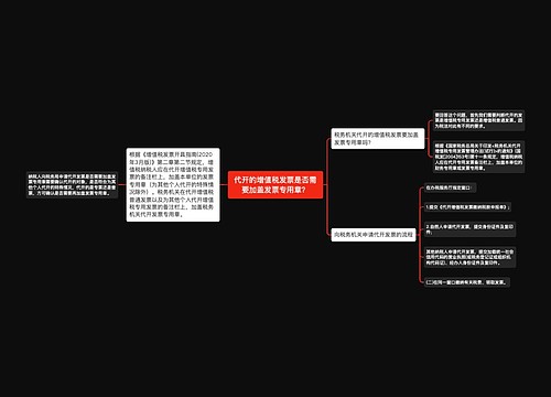 代开的增值税发票是否需要加盖发票专用章？